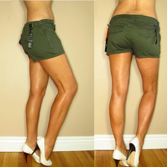 low rise mini shorts